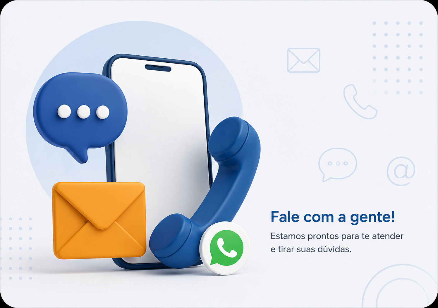 Ilustração de contato do Instituto Elias Mattar pelo WhatsApp